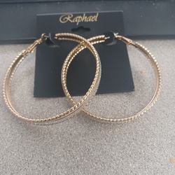 Silver/gold Hoop Earrings 