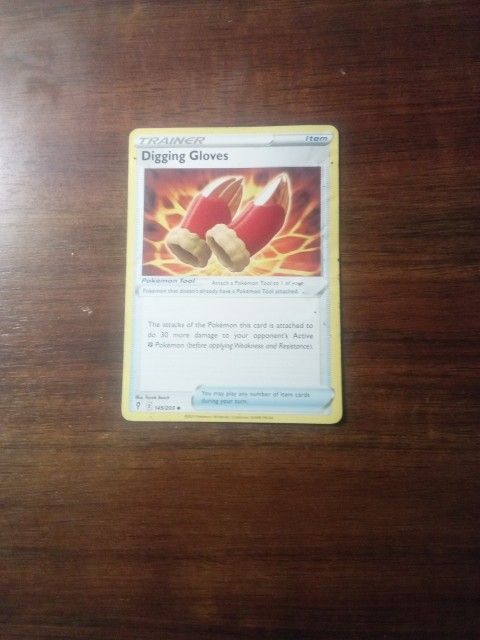 Digging Gloves Pokemon Card