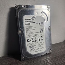 Seagate Hard Disk Drive 1TB - Like New (100% Health Verified)