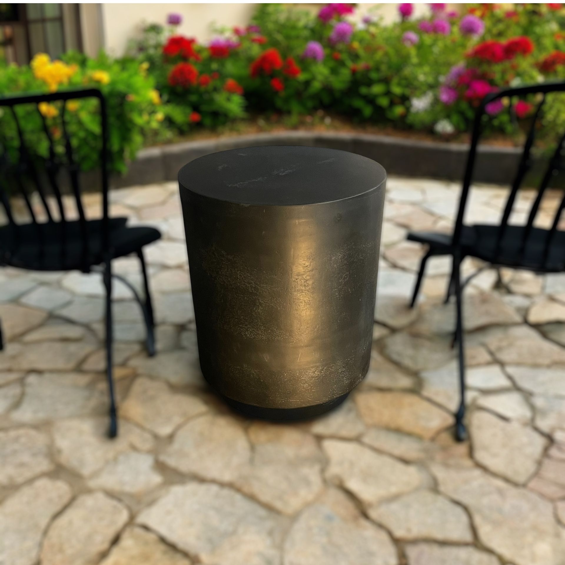 Javi Outdoor End Table – Aged Grey