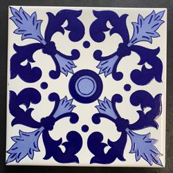 Italian Handmade Mediterranean Tile 8"x8" X1/4"