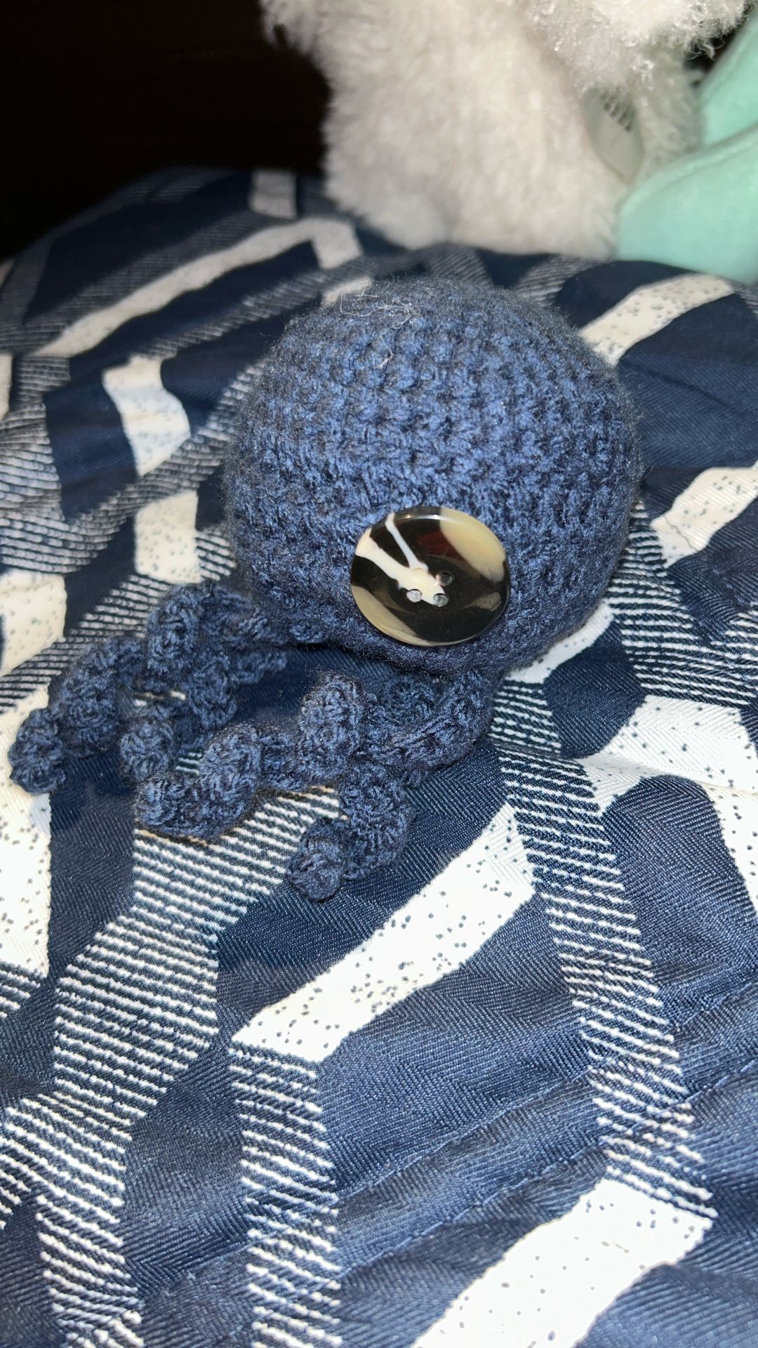 Small Octopus With Small Tentacles With Button Eye