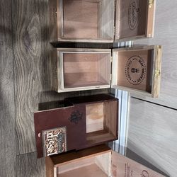 Wooden Boxes $5 Each Or All For $15