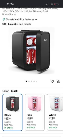 Beichen 6L Mini Refrigerator Black