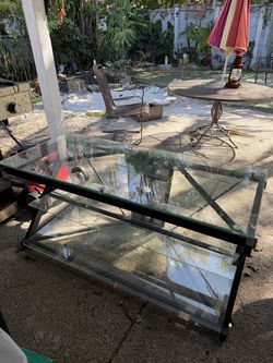3 tier glass tv stand