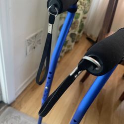 GPTCAMP Adjustable Walking Canes – Pair (Blue)