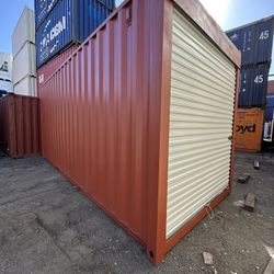20FT STORAGE CONTAINER w/ ROLL-UP DOOR – CLEAN & READY!