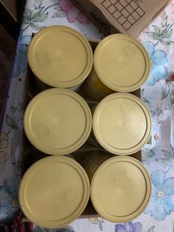 6 Yellow Cans Of Enfamil