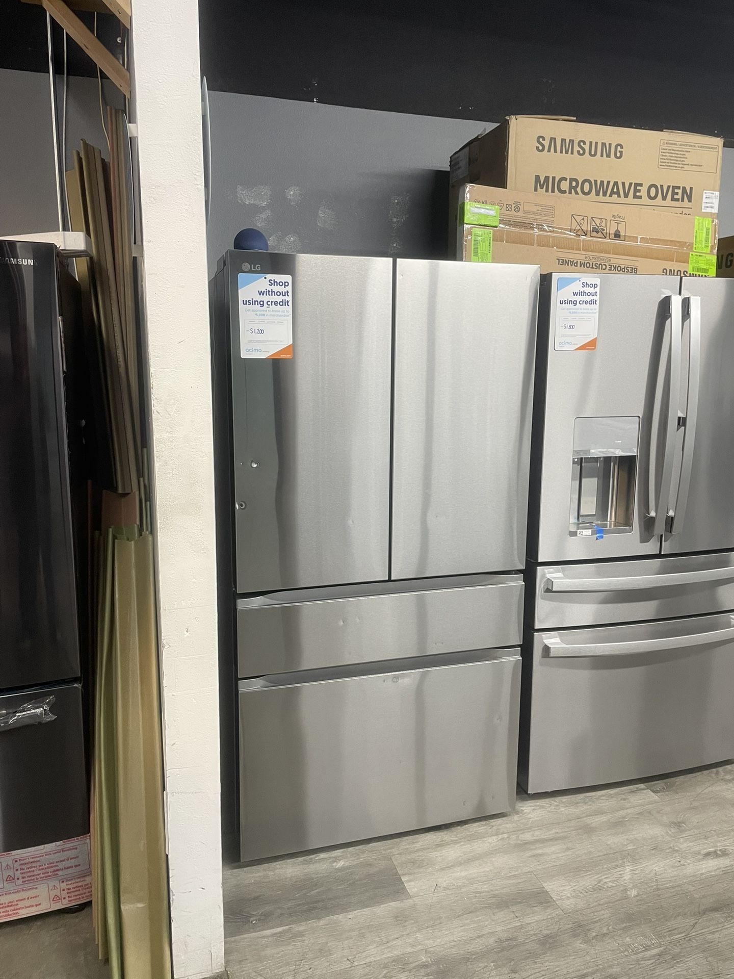 LG Stainless Steel 4-Door Refrigerator Brand New Scratch And Dent🔥