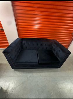 Ashley Furniture Blue velvet Love seat & 3 seat couch