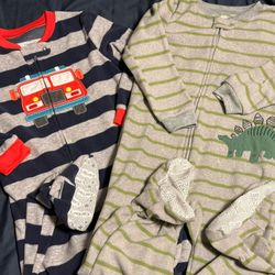 Boys Size 4T Sleeping Onesie Pajamas (2 From Carter’s 