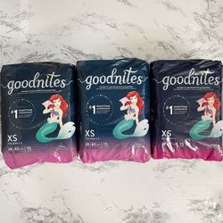 Goodnites Diapers Girls Nighttime Underwear XS