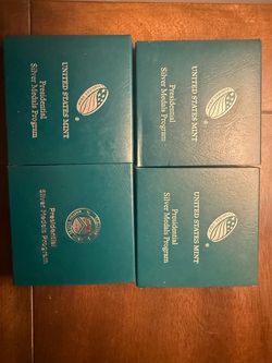US Mint Presidential Silver Medals Program Set of 4