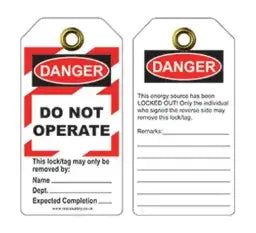 F4P LOTO TAGS Lockout Tags