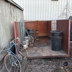 Steel Box That Was Mounted Onto A Truck Bed