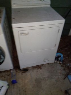 White Front-Load Clothes Dryer