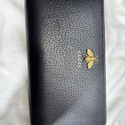 ANIMALIER LEATHER ZIP AROUND WALLET