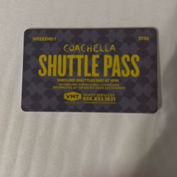 Coachella Weekend 1 Shuttle Pass 