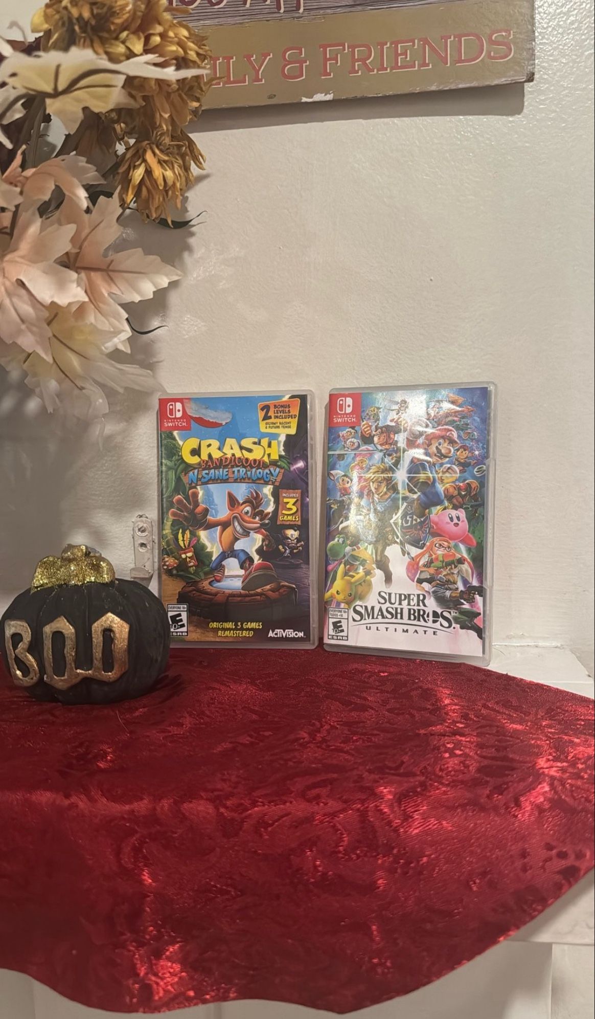 Nintendo Switch Game Bundle – Super Smash Bros Ultimate + Crash Bandicoot N. Sane Trilogy