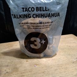 Vintage 6 " Taco Bell Chihuahua Dog Plush, New  And Unopened.