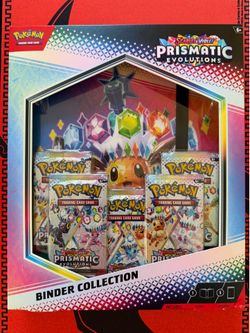 Pokemon Prismatic Evolutions Binder Collection Brand New