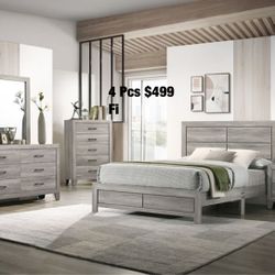 Bedroom Set Not Including Mattres Full Queen King Available 