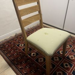 Solid Oak Side Chair/desk Chair Refinished. 