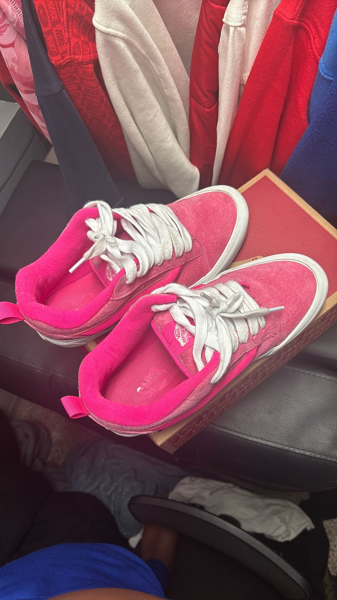 pink vans size 9