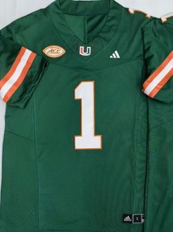 Miami Hurricanes UM Toney jersey size medium
