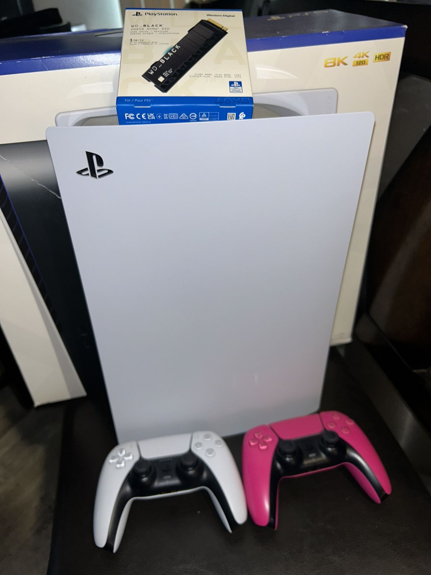 Ps5 8k With Two Remotes And Brand New 1tb Memory Card 