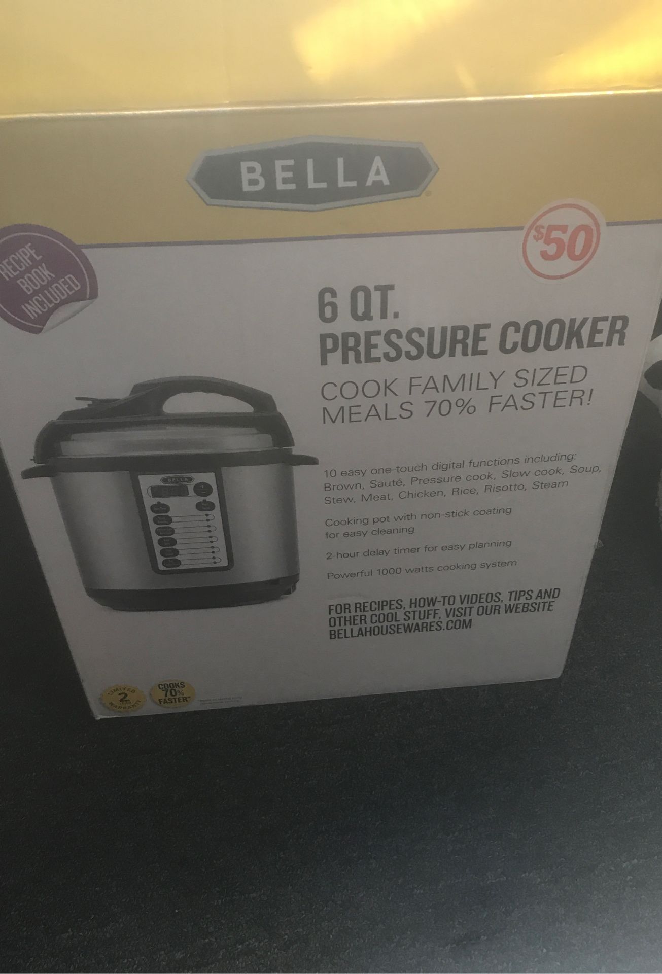 Bella Pressure Cooker