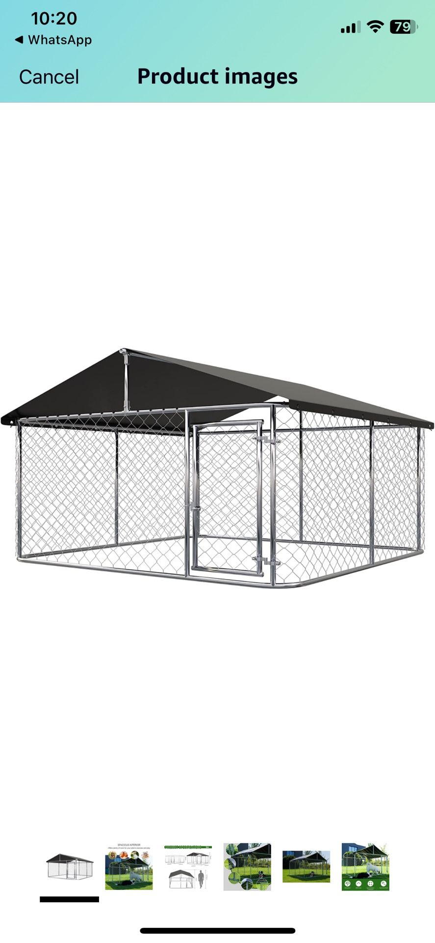 Outdoor Dog Playpen Heavy Duty Dog Kennel House Mesh Dog Big Cage Pet Kennel Steel Fence with Secure Lock