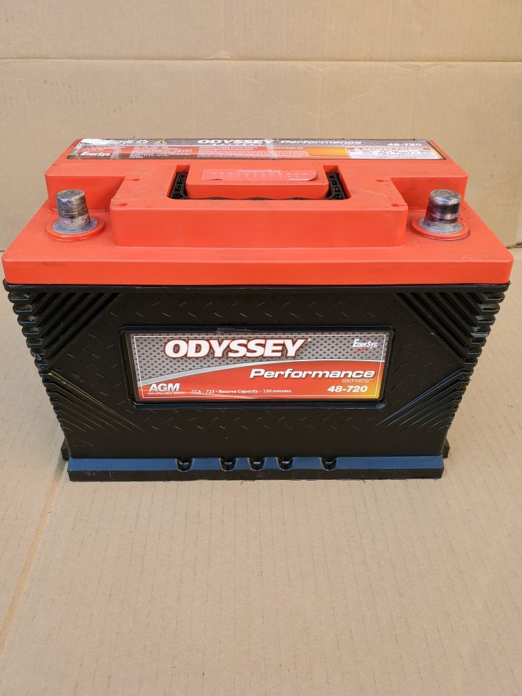 AGM Car Battery Group Size 48/H6 Odyssey 2018 80 With Core Exchange (8 Month Warranty) for