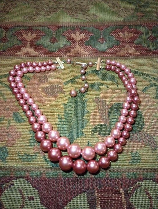 Double Layer Fashion Faux Pearl Choker Mark Japan