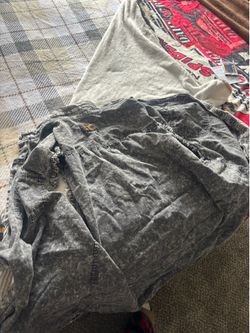 Misfits acid-wash denim jacket.