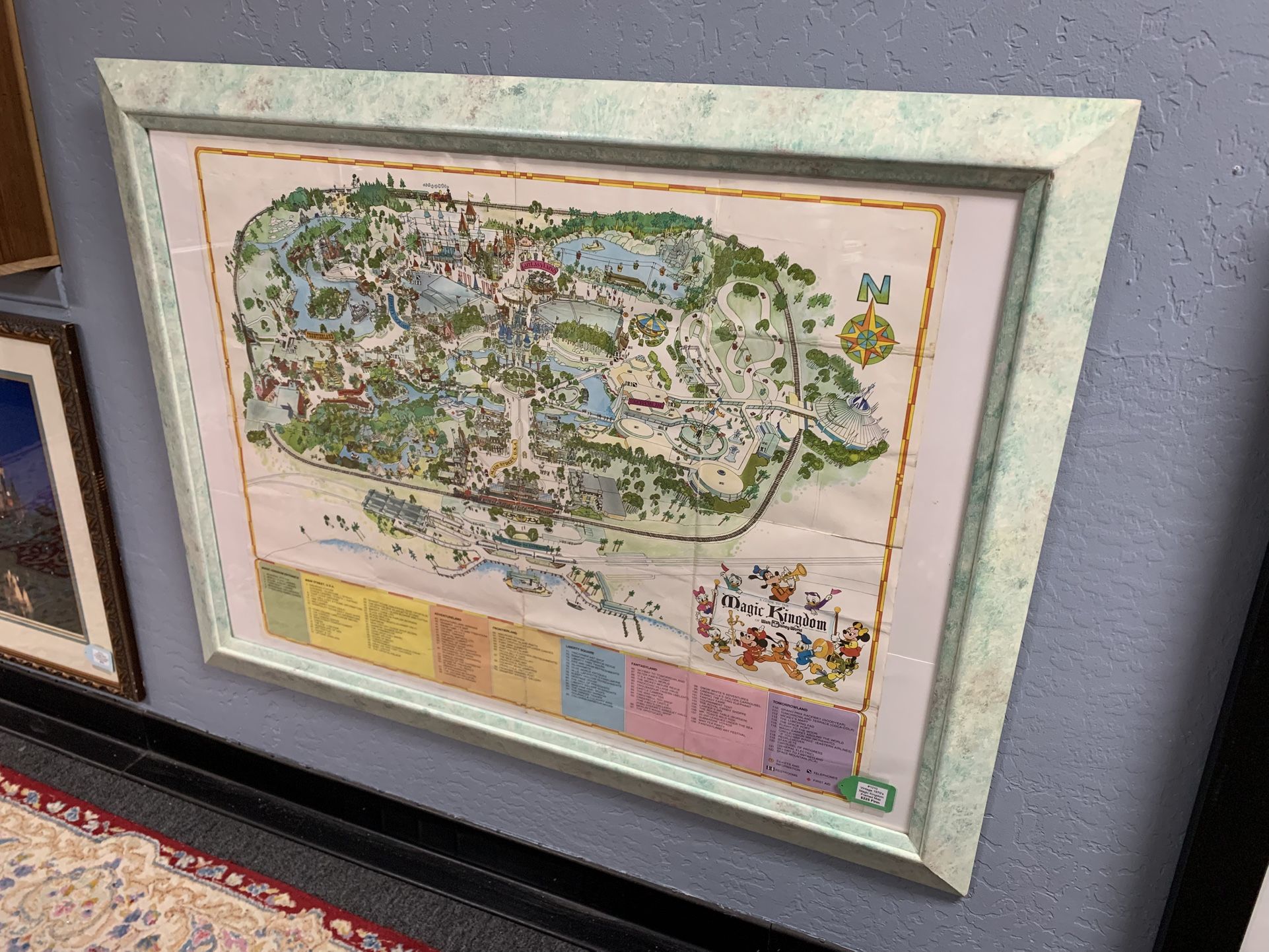 Vintage 1970’s Disney Magic Kingdom Map