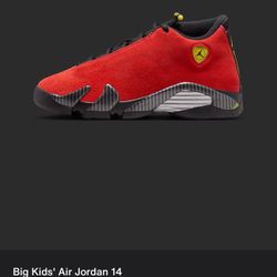 Jordan 14s  Ferrari  kids GS 6.5y