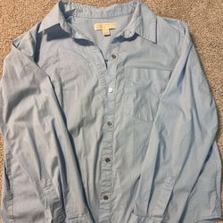 MICHAEL KORS  Light Blue Button Down Shirt