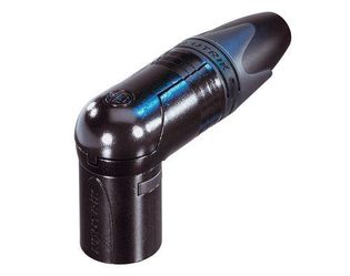 Right Angle Male XLR Connector, Neutrik NC3MRX-B