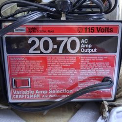 Craftsman Welder With Rods (Rarely Ever Used)