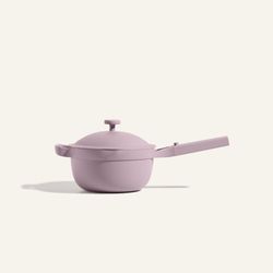 Our Place Perfect Pot - Mini 2.5 Qt Nonstick Ceramic Sauce Pan with Lid | Versatile Cookware for Stovetop and Oven | Steam, Bake, Braise, Roast | PTFE