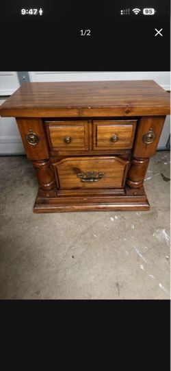 Wooden nightstand