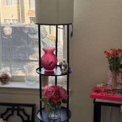 Floor lamp With Shelves