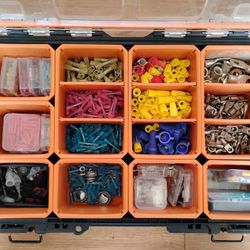 Ridgid Parts Container with electrical connectors