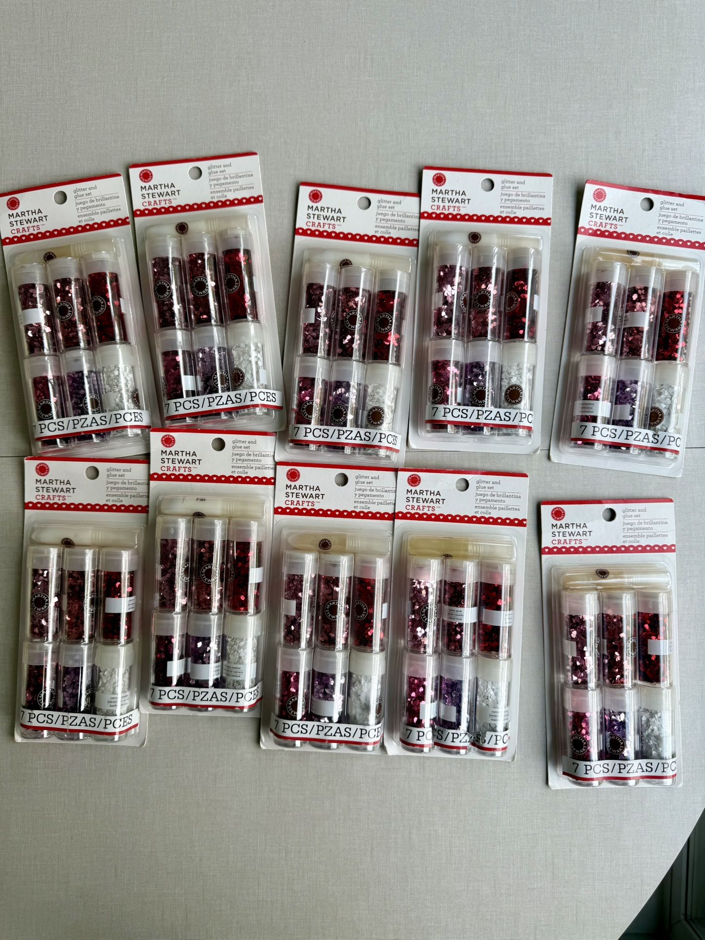 Martha Stewart Craft Glitter Heart Shape Glitter 10 Sets