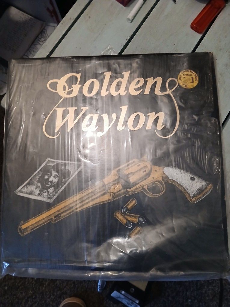 Golden Waylon Jennings Vinyl Record