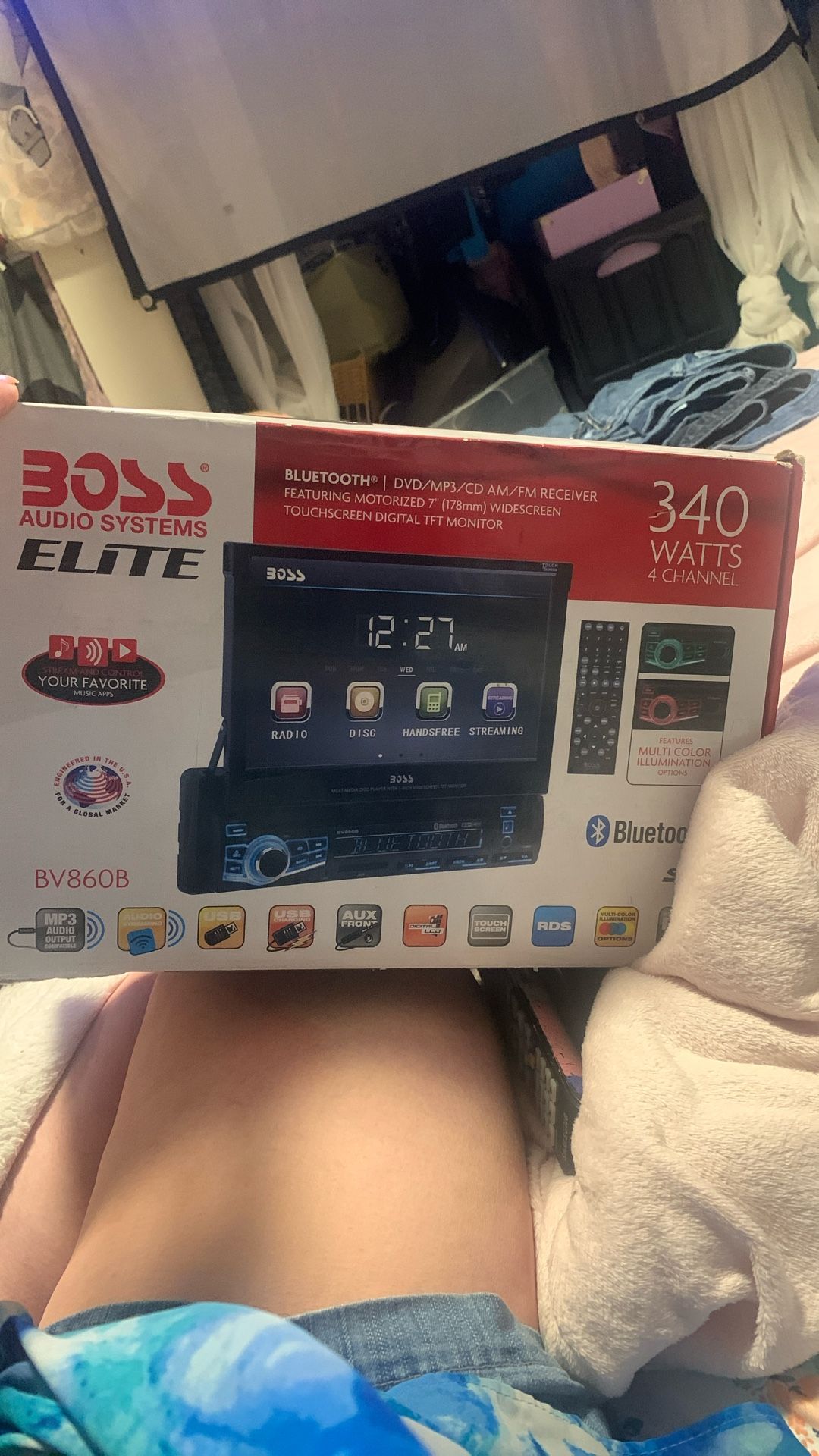 $125 Boss Audio Systems Elite DVD MP3 AM FM TOUCH SCREEN
