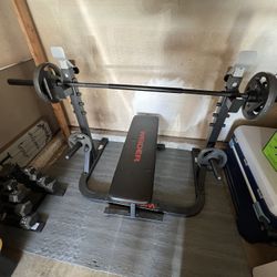 Bench Press And Dumbbell Rack