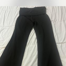 fold over flare yoga pant leggings