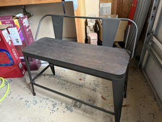 Counter Bench With Metal Frame